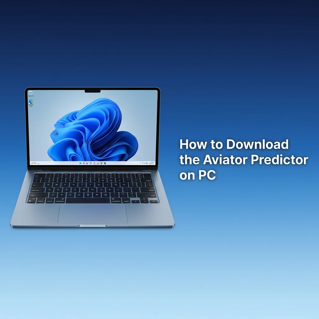 Aviator Predictor PC download steps showing installer setup, antivirus scan, and account registration on desktop