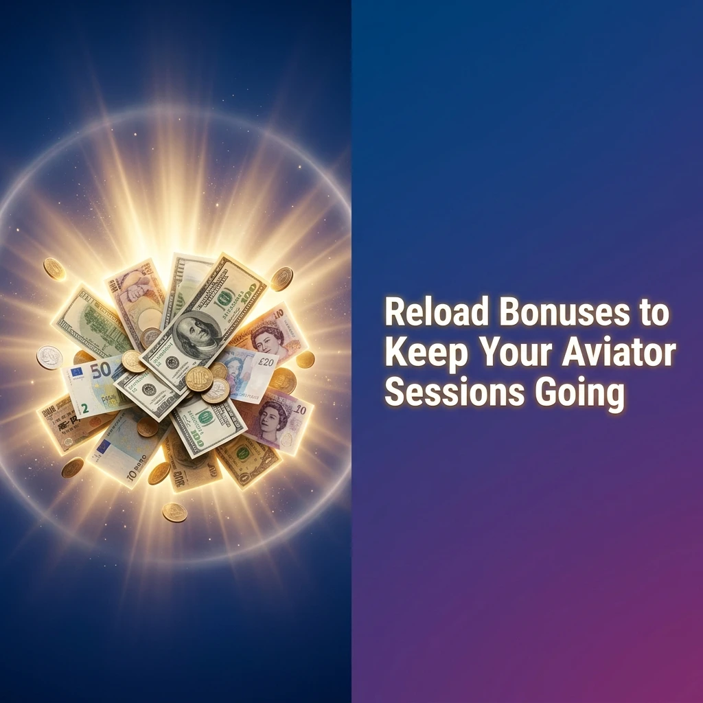 Reload bonus rewards for Aviator players topping up casino balance in India to keep sessions going