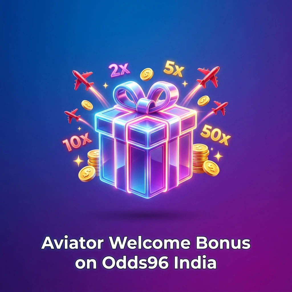Odds96 India welcome bonus 100% first deposit match for Aviator players, minimum INR 500 via UPI or Paytm