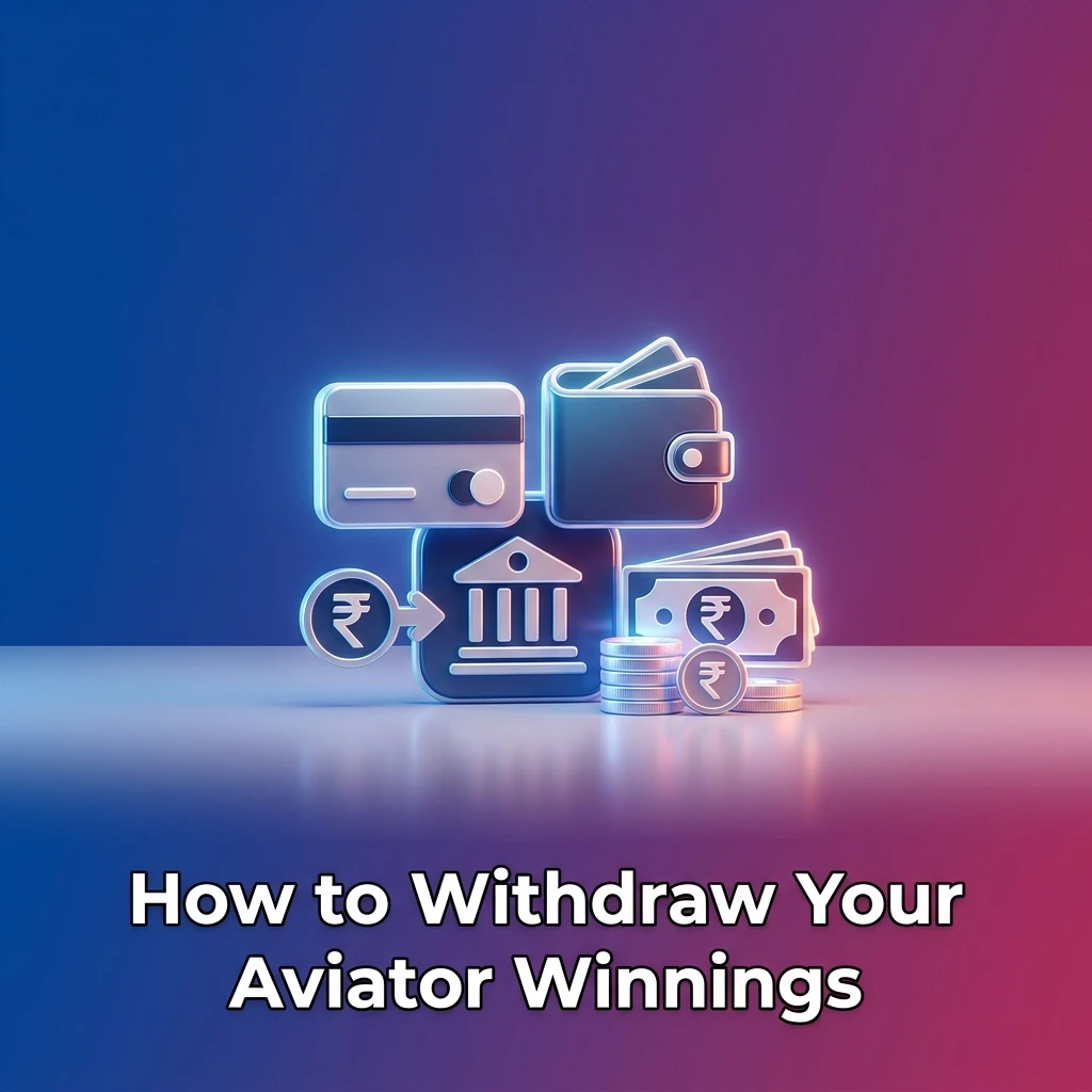 Aviator game withdrawal steps showing cashier section with UPI and bank account options for Indian players