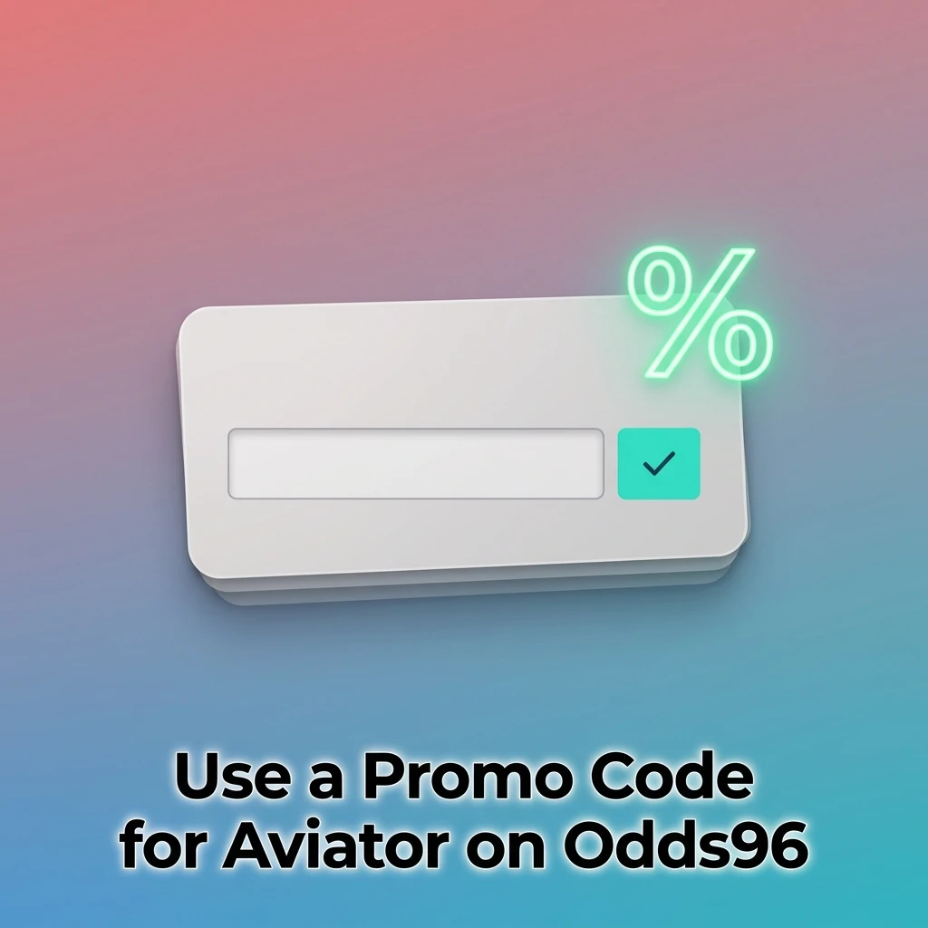 Odds96 promo code field during registration for Aviator bonus on sign-up screen and Promotions section in app